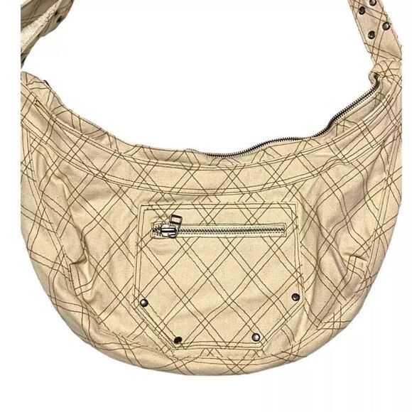 New Urban OUTFITTERS DARCI DENIM SHOULDER BAG CREAM - Picture 5 of 12